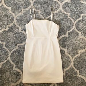 Off White Color Mini Dress